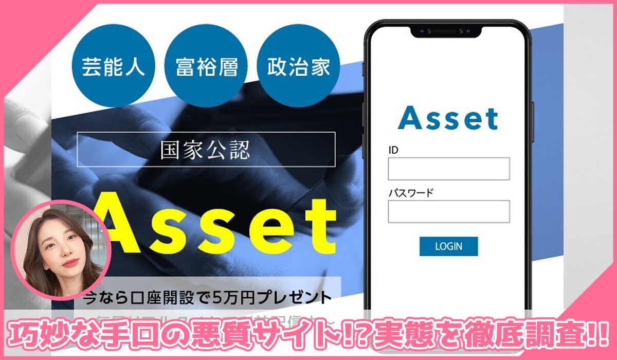 Asset(アセット)に登録して実態を調査！<b><span class="sc_marker">その結果…巧妙な手口の悪質サイトと判明！？</span></b>