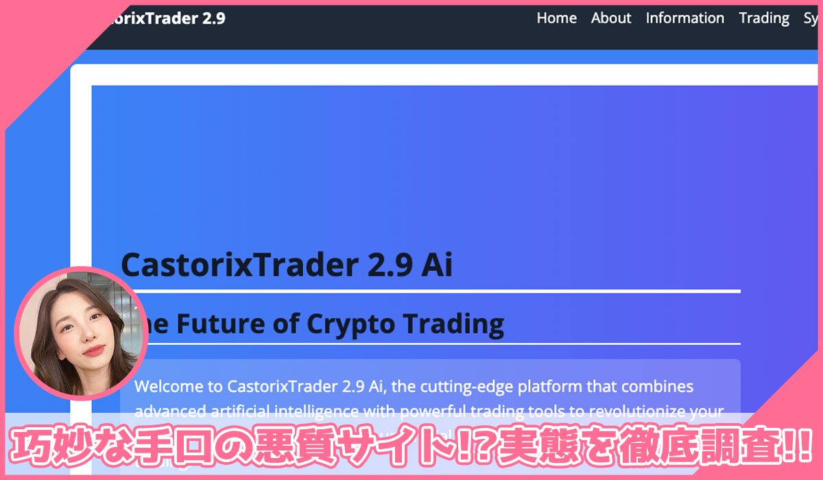 Castorixに登録して実態を調査！<b><span class="sc_marker">その結果…巧妙な手口の悪質サイトと判明！？</span></b>