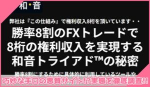 和音トライアド丨山内元(株式会社命)に登録して実態を調査！<b><span class="sc_marker">その結果…巧妙な手口の悪質サイトと判明！？</span></b>